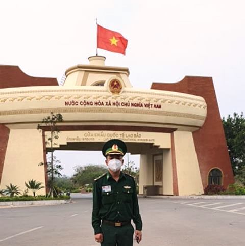 Thiếu tá Nguyễn Việt An - Trạm trưởng, trạm kiểm soát Cửa khẩu Lao Bảo tỉnh Quảng Trị