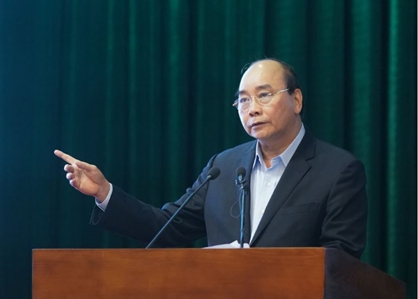 Thủ tướng Nguyễn Xuân Phúc phát biểu tại buổi làm việc (Ảnh: chinhphu.vn)