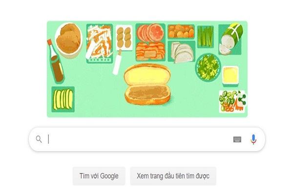 Bánh mì Việt Nam được vinh danh trên Google Doodle