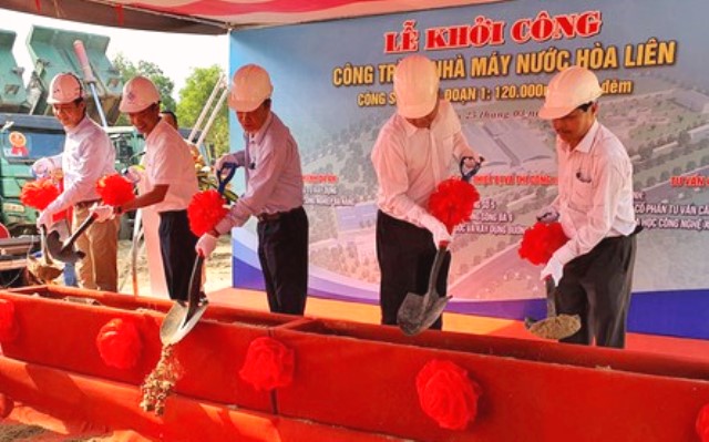 Đà Nẵng: Khởi công xây dựng Nhà máy nước Hòa Liên giai đoạn 1 công suất 120.000m3/ngày đêm