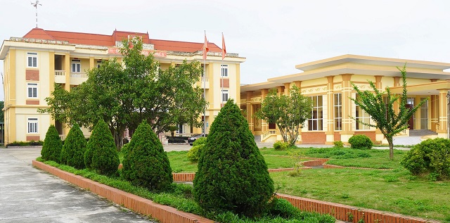 Khu công sở xã Nga Hưng cũ được huyện Nga Sơn( Thanh Hóa) bố trí làm nơi cách ly tập trung để phòng bệnh COVID-19.