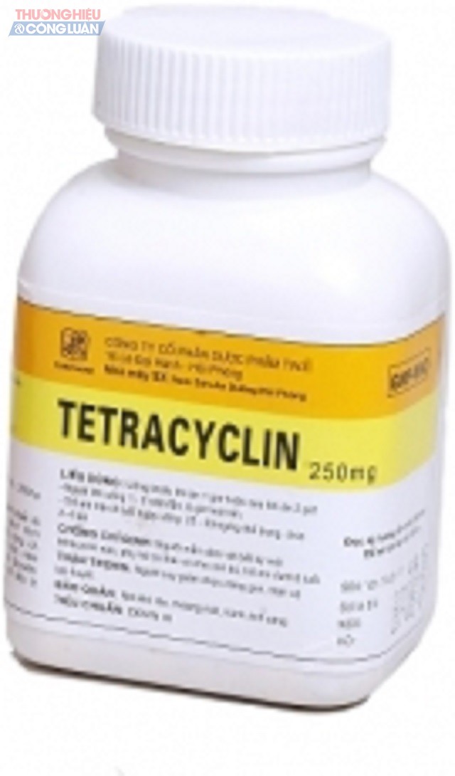 Hình ảnh sản phẩm thuốc TETRACYCLIN TW3 được quảng cáo của Công ty Cổ phần Dược phẩm Trung Ương 3
