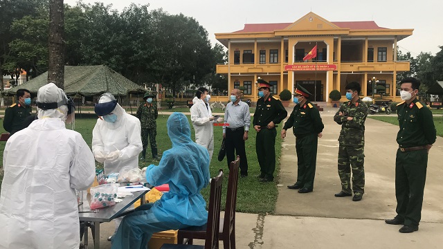 Thanh Hóa: Ghi nhận thêm một ca dương tính với SARS-CoV-2 tại khu cách ly của Sư đoàn 390
