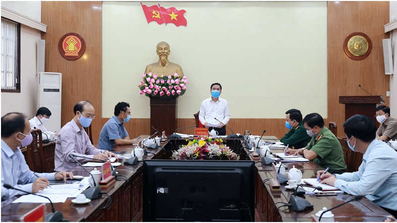 Chủ tịch UBND tỉnh Thái Nguyên Vũ Hồng Bắc chủ trì cuộc họp Thường trực Ban Chỉ đạo phòng, chống dịch bệnh COVID-19 của tỉnh