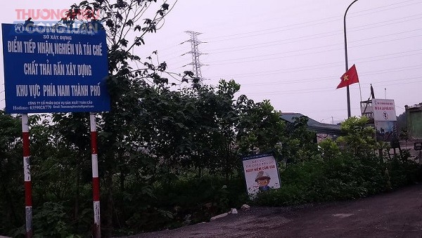 Điểm tiếp nhận, nghiền và tái chế chất rắn xây dựng khu vực phía nam Thành phố Hà Nội