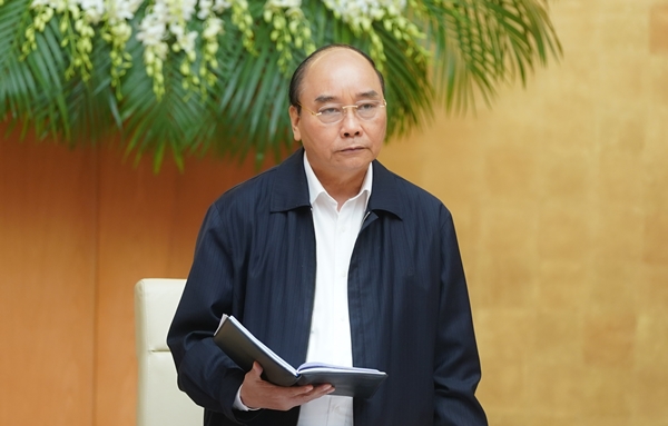 Thủ tướng Nguyễn Xuân Phúc phát biểu tại cuộc họp (Ảnh: VGP)