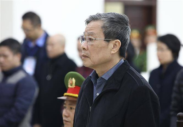 Cựu Bộ trưởng Nguyễn Bắc Son tại tòa sơ thẩm cuối năm 2019