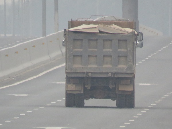 Hình ảnh PV ghi nhận lại trên tuyến đường cao tốc Hải Phòng – Quảng Ninh