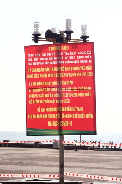 Khánh Hòa: TP. Nha Trang “cấm biển” 15 ngày