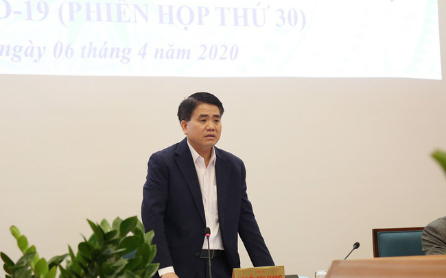 Chủ tịch UBND TP Nguyễn Đức Chung chủ trì Hội nghị. (Ảnh: TPO)