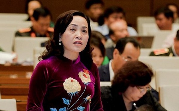 Bà Nguyễn Thị Thanh tại nghị trường