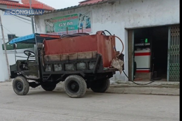Một điểm kinh doanh xăng dầu không phép khác tại địa bàn xã Hoằng Trường