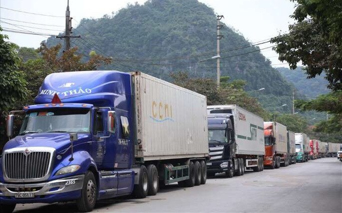 tính đến hết ngày 13/4, lượng hàng hoá tồn tại cửa khẩu trên địa bàn tỉnh Lạng Sơn là 2.600 xe.