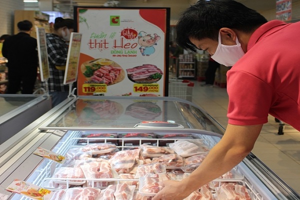 Thịt lợn nhập khẩu tại hệ thống siêu thị Big C miền Bắc sẽ được giảm giá đến 37%