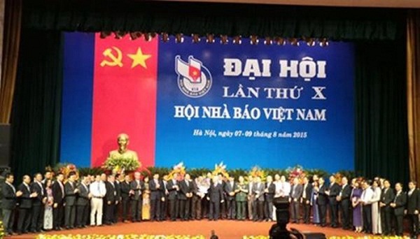 Đại hội lần thứ X Hội Nhà báo Việt Nam diễn ra ngày 7-9/8/2015