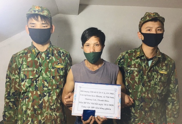 Đối tượng Thao Văn Va bị lực lượng chức năng bắt giữ
