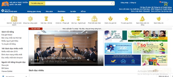 Hội sách Quốc gia 2020 khai mạc trực tuyến do dịch Covi-19