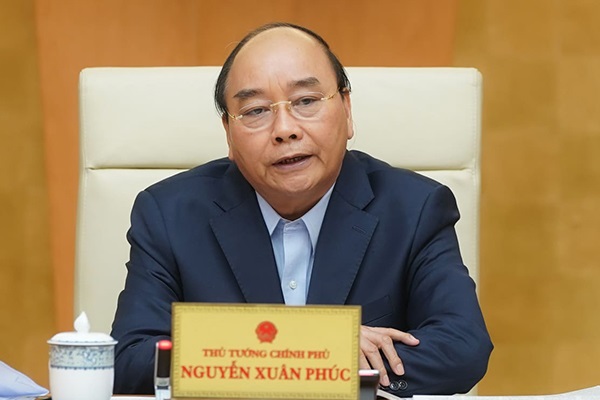 Thủ tướng Nguyễn Xuân Phúc phát biểu tại buổi họp