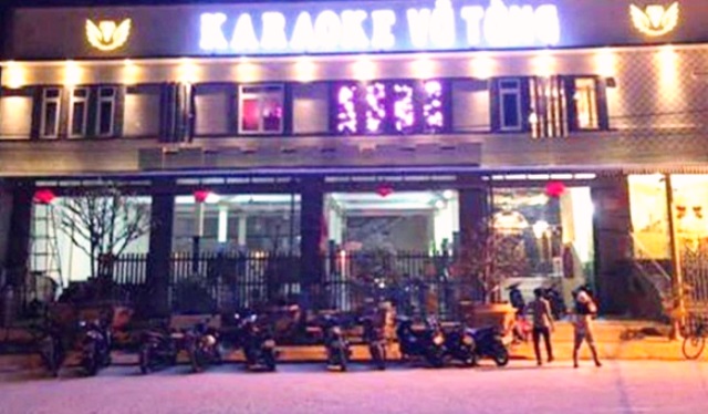 Cơ sở kinh doanh karaoke Vũ Tùng bị lực lượng chức năng phát hiện vi phạm.