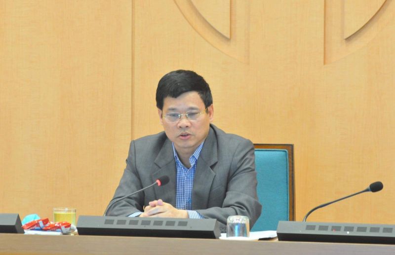 Phó Chủ tịch Hà Nội Ngô Văn Quý phát biểu tại cuộc họp