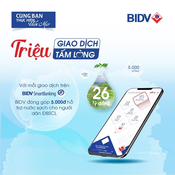 BIDV phát động chương trình “Nước ngọt cho cuộc sống Xanh”