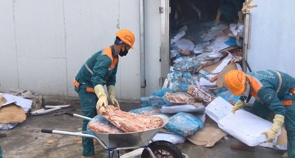 Hải Dương: Tiêu hủy 72 tấn nội tạng không rõ nguồn gốc