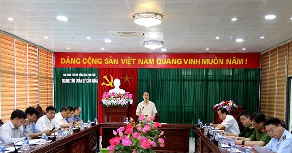 Phó Chủ tịch UBND tỉnh Lạng Sơn, Nguyễn Công Trưởng phát biểu tại buổi kiểm tra