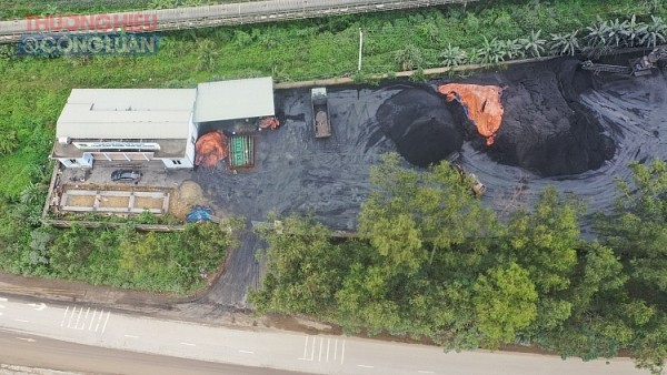 Cơ sở chế biến than trái mục đích, không thủ tục về môi trường tại phường Đông Sơn (Bỉm Sơn, Thanh Hóa)