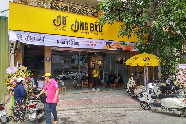 Cửa hàng cà phê Ông Bầu đầu tiên tại Hà Nội