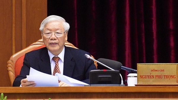 Tổng Bí thư, Chủ tịch nước Nguyễn Phú Trọng khai mạc Hội nghị Trung ương 12 (Ảnh: Nhật Bắc/VGP)
