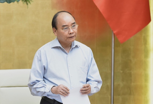 Thủ tướng Nguyễn Xuân Phúc phải biểu tại buổi họp