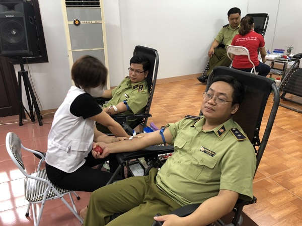 Cục quản lý thị trường Phú Thọ tích cực tham gia hiến máu tình nguyện