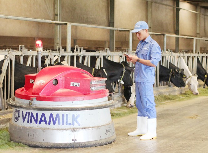 Nhân viên tại các nhà máy, trang trại của Vinamilk đều có điều kiện tiếp cận với các thiết bị, máy móc, công nghệ hiện đại