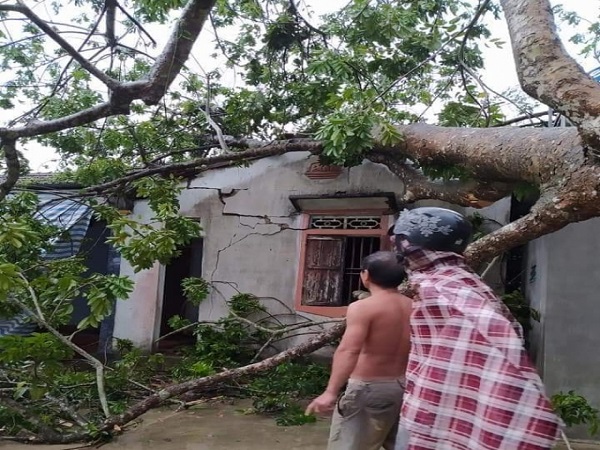 Nghệ An: Dông lốc lớn gây thiệt hại cho người dân