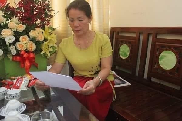 Bà Nguyễn Thi Minh Phương, người nhiều lần gửi đơn tố cáo ông Hoàng Đăng Hưng chủ tịch HĐQT công ty CP CTCC và DVDL Hải Phòng