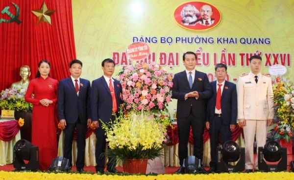 TP. Vĩnh Yên (Vĩnh Phúc): Tổ chức thành công Đại hội đại biểu Đảng bộ phường Khai Quang nhiệm kỳ 2020 – 2025