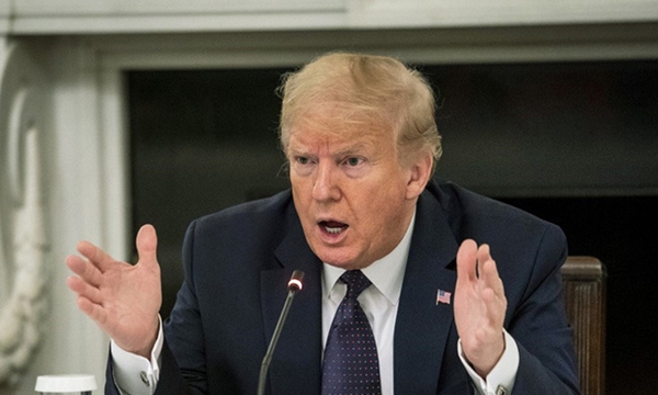 Tổng thống Mỹ Donald Trump tại cuộc họp ở Nhà Trắng hôm 18/5 (Ảnh: AFP)