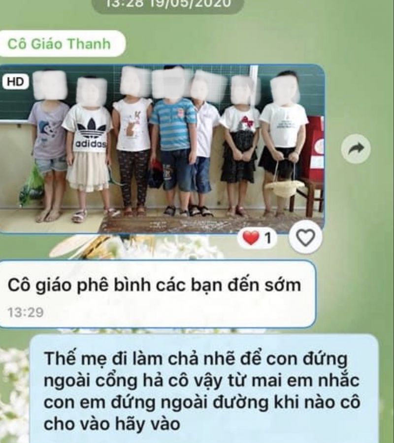 Hải Phòng: Không có việc bắt học sinh đứng ngoài cổng giữa trưa nắng nhưng chụp ảnh, phê bình học sinh đi học sớm là có thật