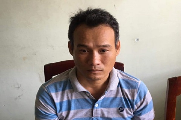 Đối tượng Huỳnh Văn Cường tại cơ quan c&ocirc;ng an