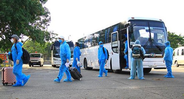 Đà Nẵng: Đón hơn 340 công dân Việt Nam về từ Hàn Quốc