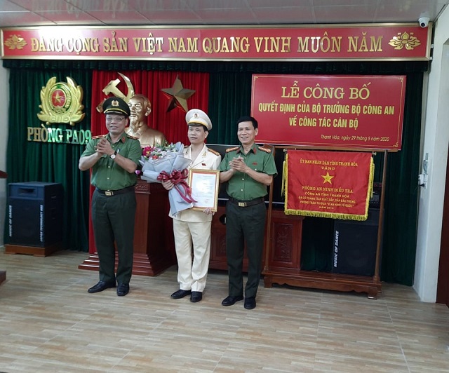 Công an Thanh Hóa công bố Trưởng phòng An ninh điều tra