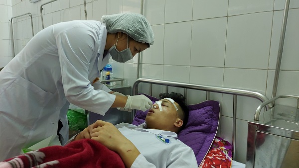 Bác sĩ Sơn đang được điều trị tại Bệnh viện Đa khoa tỉnh Hải Dương