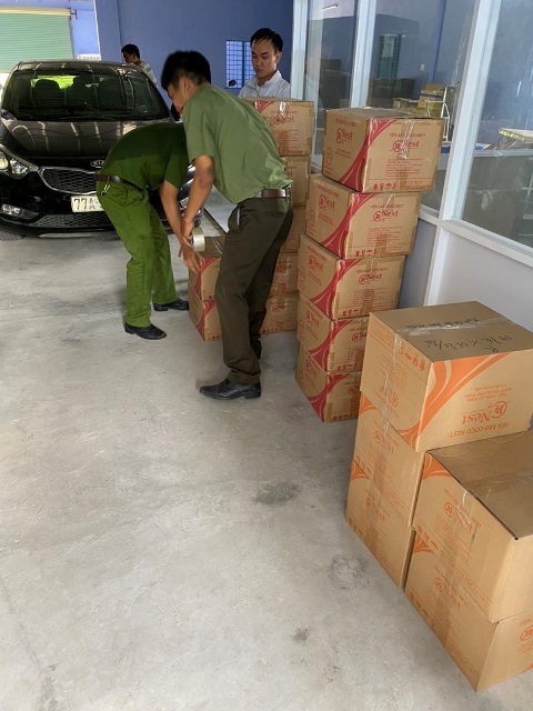 Bình Định: Tạm giữ gần 6.000 hũ yến không có giấy tờ chứng minh nguồn gốc