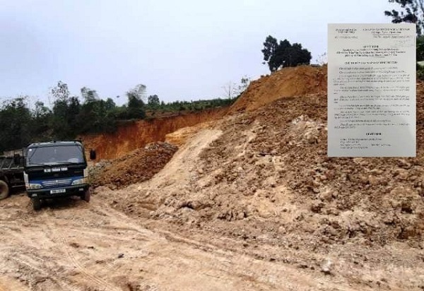 Việc khai thác khoáng sản trái phép từng diễn ra tại xã Văn Luông, huyện Tân Sơn.