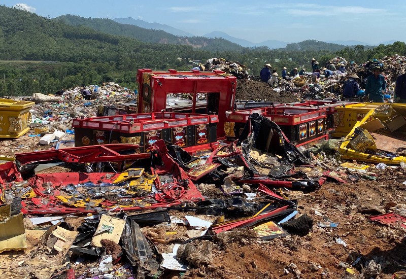 Số lượng lớn m&aacute;y bắn c&aacute; bị ti&ecirc;u hủy