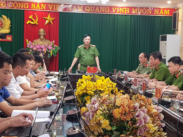 Công an tỉnh Phú thọ cung cấp thông tin vụ việc với Báo chí
