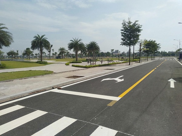 Đường giao thông trong khu đô thị Phú Quý – Goldenland
