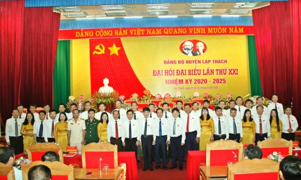 Đại hội đại biểu Đảng bộ huyện Lập Thạch được tổ chức thành công