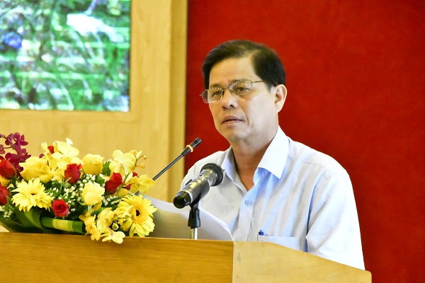 &Ocirc;ng Nguy&ecirc;̃n T&acirc;́n Tu&acirc;n, P. Bí thư tỉnh Ủy, Chủ tịch UBND tỉnh phát bi&ecirc;̉u khai mạc, chào mừng