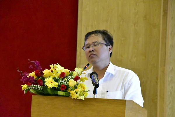 &Ocirc;ng Tr&acirc;̀n Hòa Nam, Giám đ&ocirc;́c sở KHĐT phát bi&ecirc;̉u